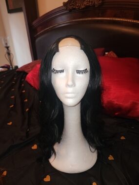 Black Women's Wavy Lace Front Wig - Unbranded
